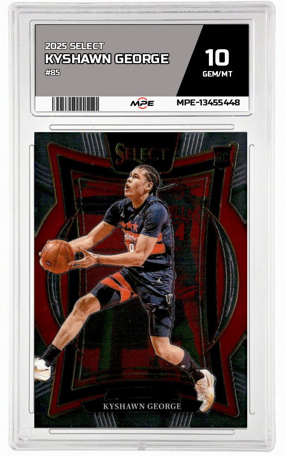 2025 SELECT #85 KYSHAWN GEORGE MPE 10 GEM/MT — graded card auctioned from the MPE vault