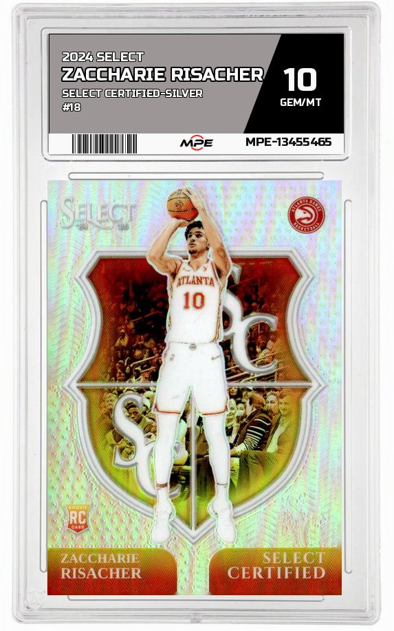 2024 SELECT SELECT CERTIFIED-SILVER #18 ZACCHARIE RISACHER MPE 10 GEM/MT — graded card auctioned from the MPE vault