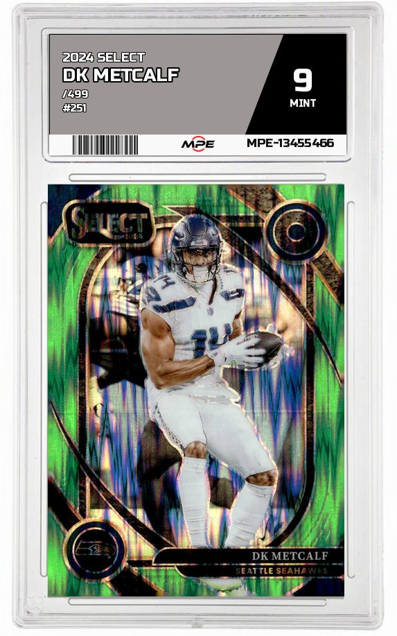 2024 SELECT /499 #251 DK METCALF MPE 9 MINT — graded card auctioned from the MPE vault