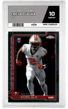 2025 TOPPS CHROME #312 EMEKA EGBUKA MPE 10 GEM/MT — graded card up for auction
