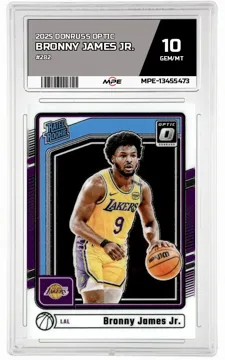 2025 DONRUSS OPTIC #282 BRONNY JAMES JR. MPE 10 GEM/MT — graded card up for auction