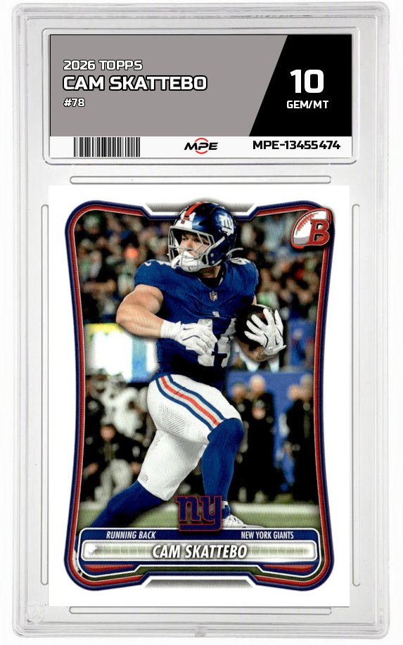2026 TOPPS #78 CAM SKATTEBO MPE 10 GEM/MT — graded card auctioned from the MPE vault
