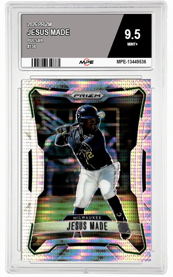 2026 PRIZM PULSAR #134 JESUS MADE MPE 9.5 MINT+ — graded card auctioned from the MPE vault