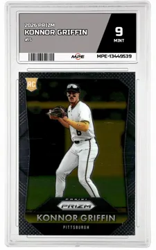 2026 PRIZM #15 KONNOR GRIFFIN MPE 9 MINT — graded card up for auction