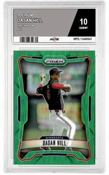 2026 PRIZM GREEN PRIZM #171 DASAN HILL MPE 10 GEM/MT — graded card up for auction