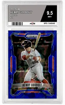 2026 PRIZM BLUE ICE #219 HENRY GODBOUT MPE 9.5 MINT+ — graded card up for auction