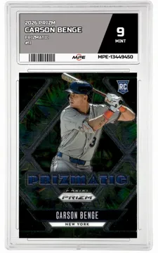 2026 PRIZM PRIZMATIC #11 CARSON BENGE MPE 9 MINT — graded card up for auction