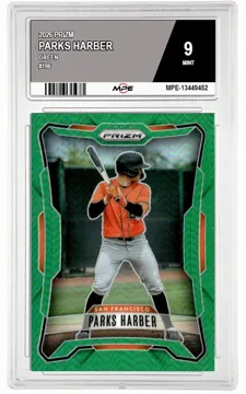 2026 PRIZM GREEN #196 PARKS HARBER MPE 9 MINT — graded card up for auction