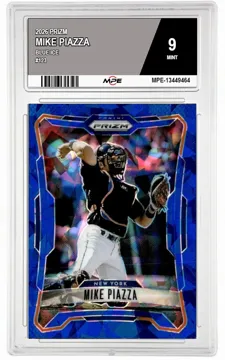 2026 PRIZM BLUE ICE #123 MIKE PIAZZA MPE 9 MINT — graded card up for auction