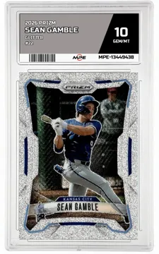 2026 PRIZM GLITTER #22 SEAN GAMBLE MPE 10 GEM/MT — graded card up for auction