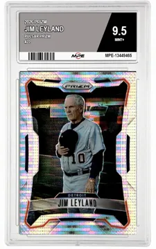 2026 PRIZM Pulsar Prizm #22 JIM LEYLAND MPE 9.5 MINT+ — graded card up for auction
