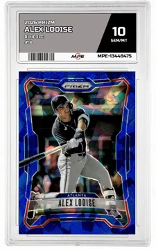 2026 PRIZM BLUE ICE #18 ALEX LODISE MPE 10 GEM/MT — graded card up for auction