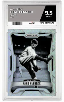 2026 PRIZM SILVER #42 HERB PENNOCK MPE 9.5 MINT+ — graded card up for auction