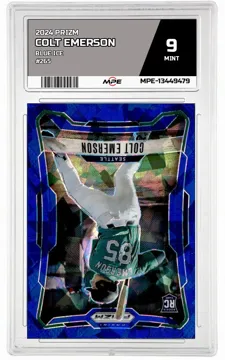 2026 PRIZM BLUE ICE #265 COLT EMERSON MPE 9 MINT — graded card up for auction