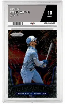 2026 PRIZM FIREWORKS #20 BOBBY WITT JR. MPE 10 GEM/MT — graded card up for auction