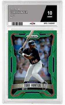 2026 PRIZM GREEN #66 TORII HUNTER MPE 10 GEM/MT — graded card up for auction