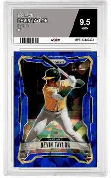 2026 PRIZM BLUE ICE #83 DEVIN TAYLOR MPE 9.5 MINT+ — graded card up for auction