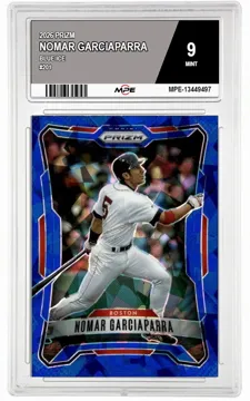 2026 PRIZM BLUE ICE #201 NOMAR GARCIAPARRA MPE 9 MINT — graded card up for auction