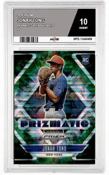 2026 PRIZM PRIZMATIC-GREEN PULSAR /25 #1 JONAH TONG MPE 10 GEM/MT — graded card up for auction