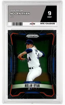 2026 PRIZM #72 NOLAN RYAN MPE 9 MINT — graded card up for auction
