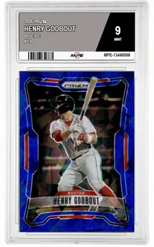 2026 PRIZM BLUE ICE #219 HENRY GODBOUT MPE 9 MINT — graded card up for auction