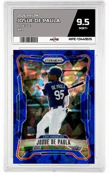 2026 PRIZM BLUE ICE #89 JOSUE DE PAULA MPE 9.5 MINT+ — graded card up for auction