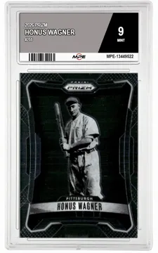 2026 PRIZM #255 HONUS WAGNER MPE 9 MINT — graded card up for auction