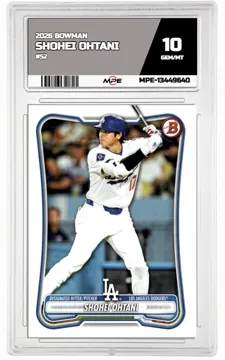 2026 BOWMAN #52 SHOHEI OHTANI MPE 10 GEM/MT — graded card up for auction