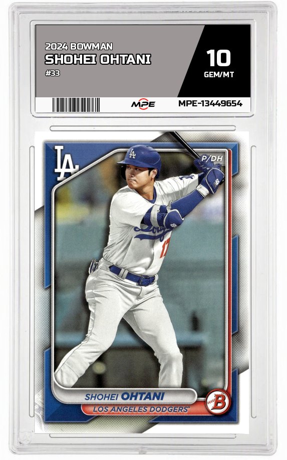 2024 BOWMAN #33 SHOHEI OHTANI MPE 10 GEM/MT — graded card auctioned from the MPE vault