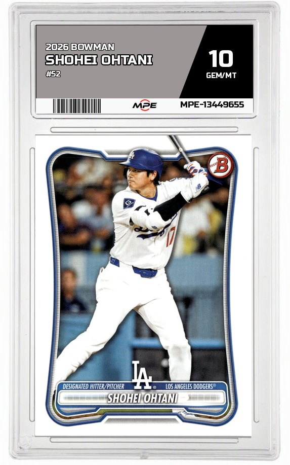 2026 BOWMAN #52 SHOHEI OHTANI MPE 10 GEM/MT — graded card auctioned from the MPE vault