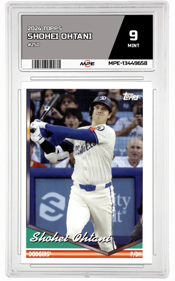 2024 TOPPS #250 SHOHEI OHTANI MPE 9 MINT — graded card auctioned from the MPE vault