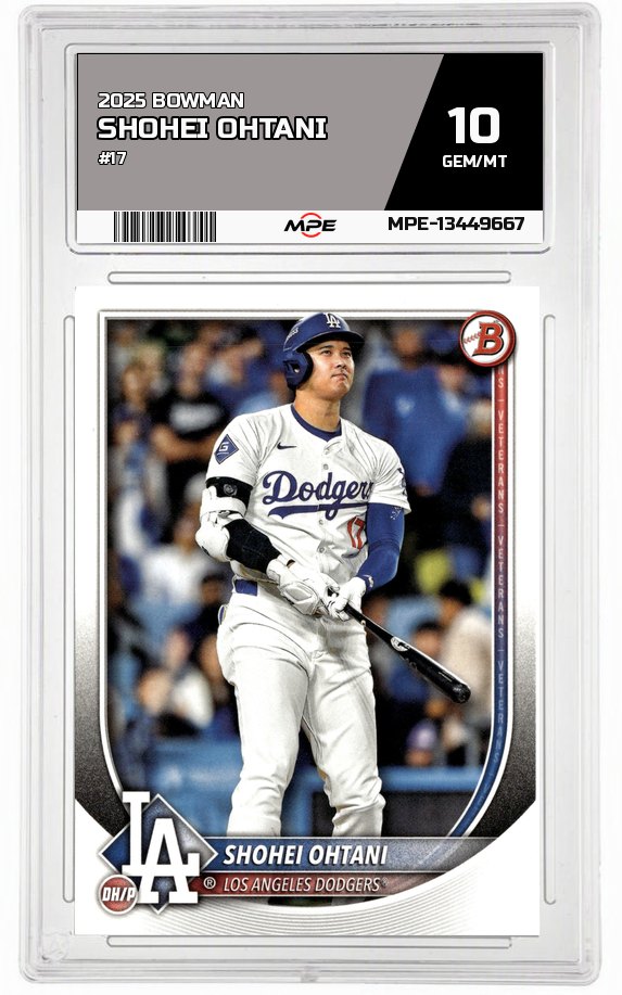 2025 BOWMAN #17 SHOHEI OHTANI MPE 10 GEM/MT — graded card auctioned from the MPE vault