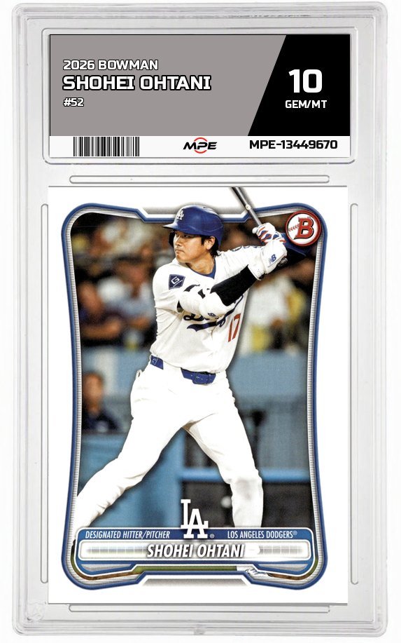2026 BOWMAN #52 SHOHEI OHTANI MPE 10 GEM/MT — graded card auctioned from the MPE vault