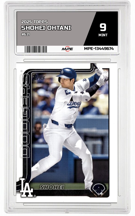 2025 TOPPS #631 SHOHEI OHTANI MPE 9 MINT — graded card auctioned from the MPE vault