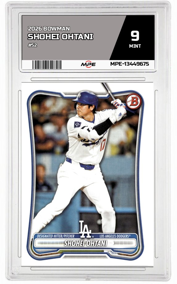 2026 BOWMAN #52 SHOHEI OHTANI MPE 9 MINT — graded card auctioned from the MPE vault