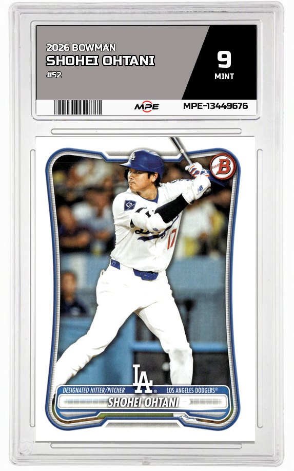 2026 BOWMAN #52 SHOHEI OHTANI MPE 9 MINT — graded card auctioned from the MPE vault
