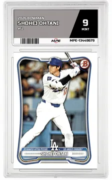 2026 BOWMAN #52 SHOHEI OHTANI MPE 9 MINT — graded card up for auction