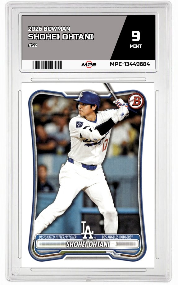 2026 BOWMAN #52 SHOHEI OHTANI MPE 9 MINT — graded card auctioned from the MPE vault