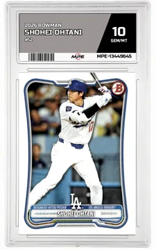 2026 BOWMAN #52 SHOHEI OHTANI MPE 10 GEM/MT — graded card up for auction