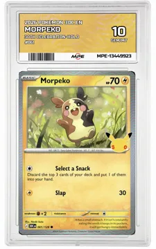 2026 POKEMON 30C EN 30th Celebration-HOLO #061 MORPEKO MPE 10 GEM/MT — graded card up for auction