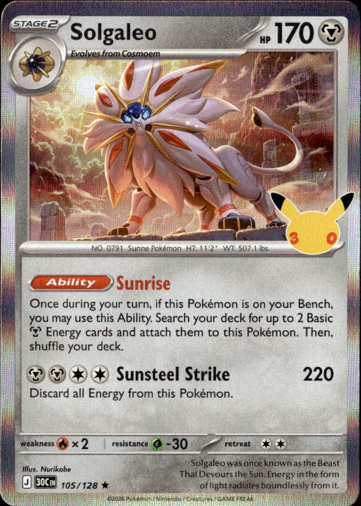 2026 Pokemon 30C En Solgaleo graded slab