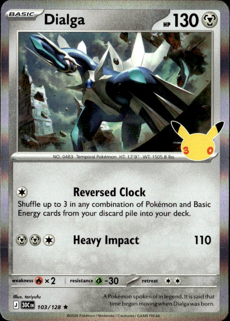 2026 Pokemon 30C En Dialga graded slab