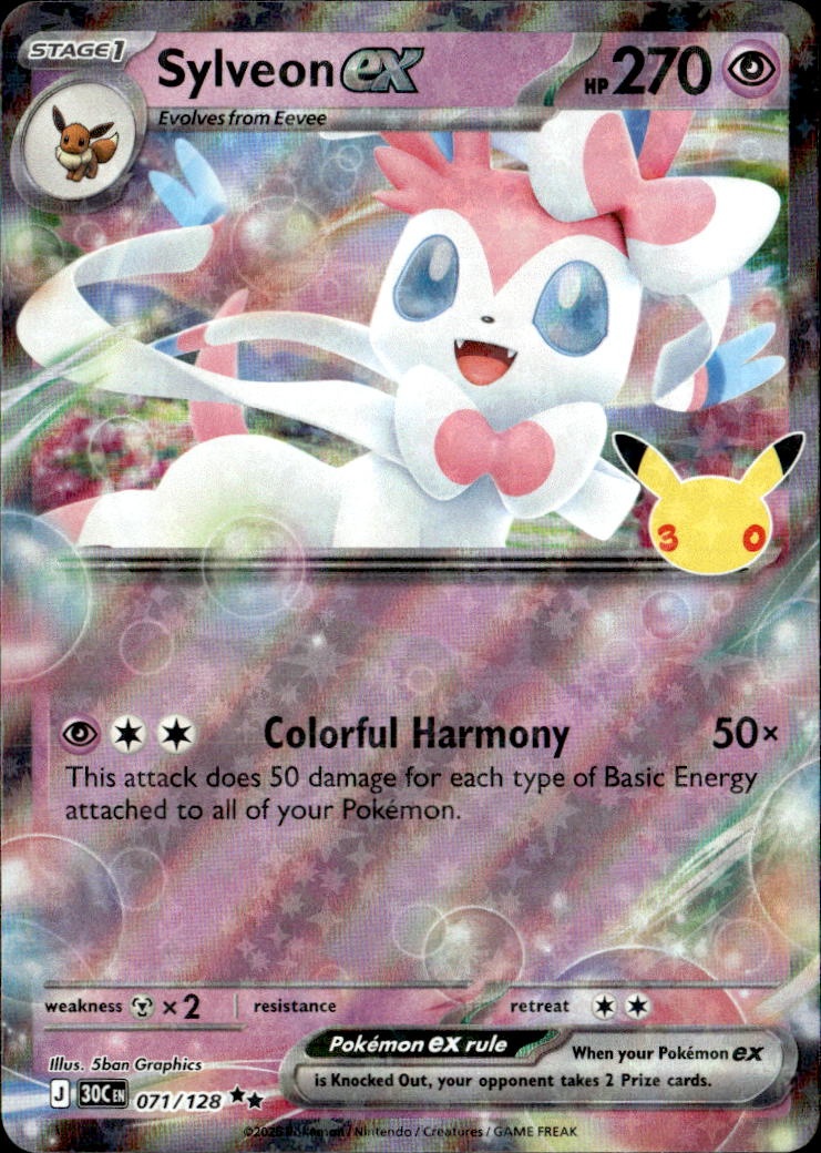 2026 Pokemon 30C En Sylveon Ex graded slab