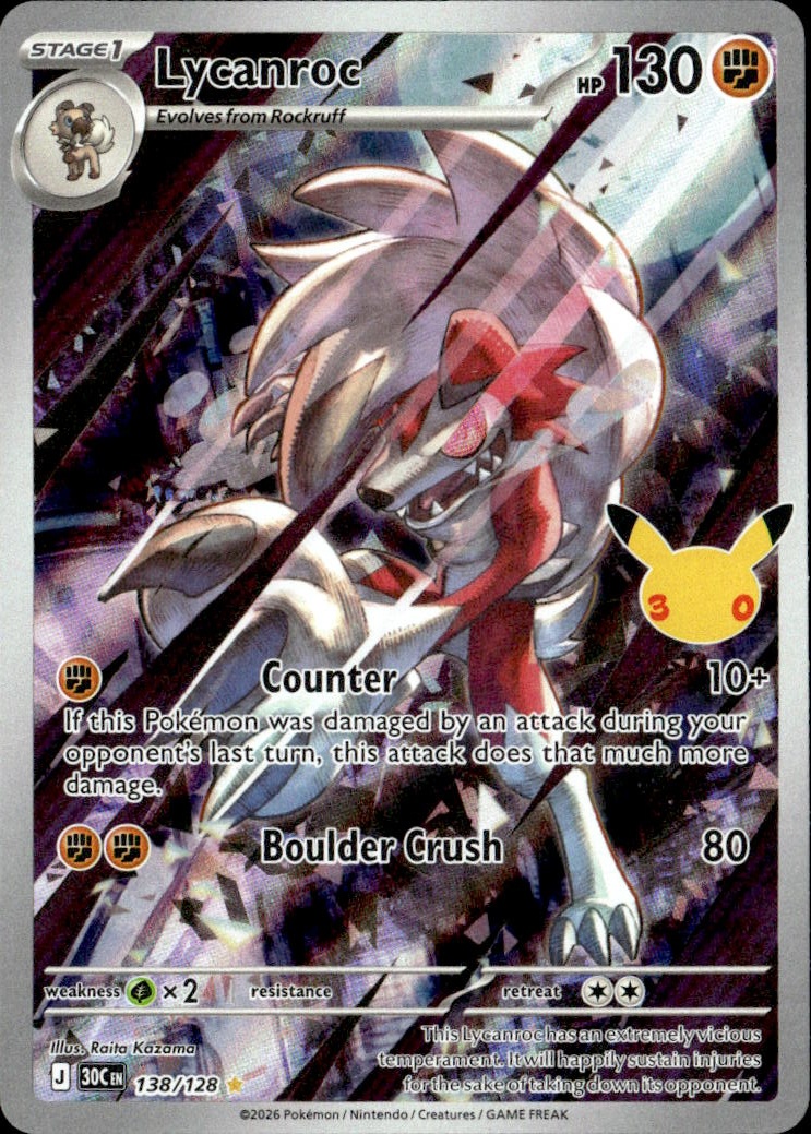 2017 Pokemon Gri En Lycanroc graded slab