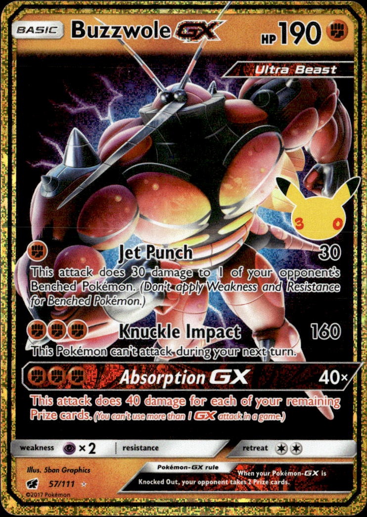 Buzzwole Gx graded slab