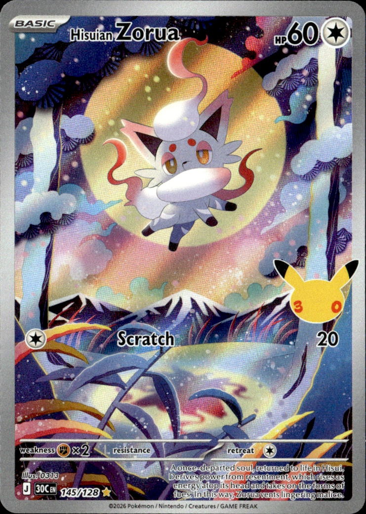 2026 Pokemon 30C En Hisuian Zorua graded slab