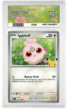 2026 POKEMON 30C EN 30th Celebration-HOLO #120 IGGLYBUFF MPE 10 GEM/MT — graded card up for auction