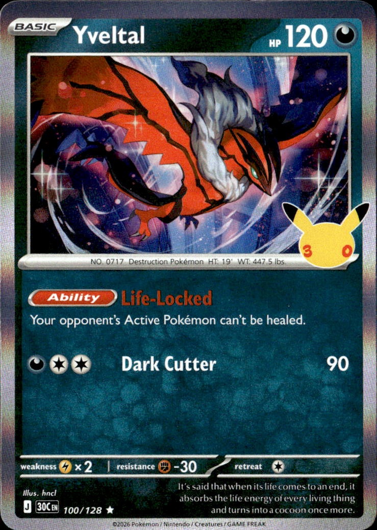 2026 Pokemon 30C En Yveltal graded slab