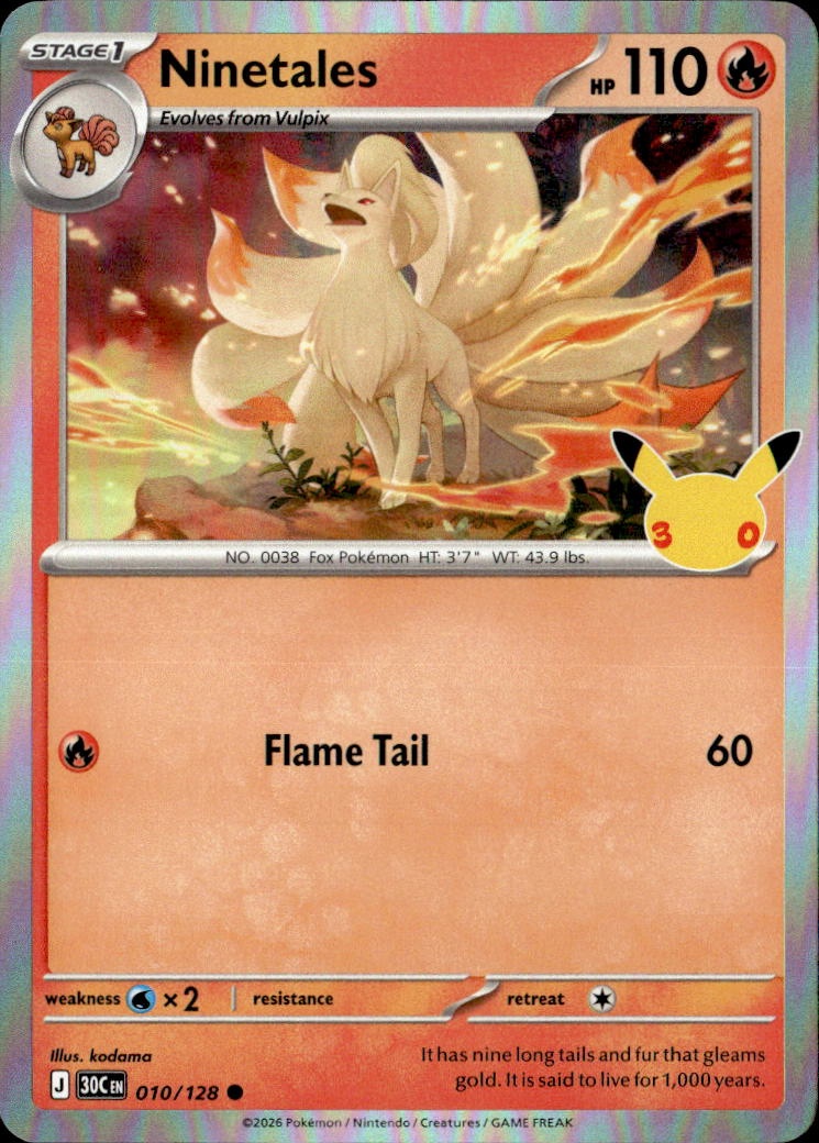 2026 Pokemon 30C En Ninetales graded slab