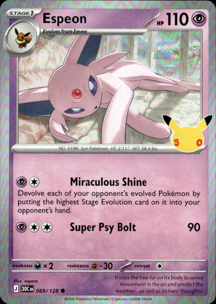 Espeon graded slab